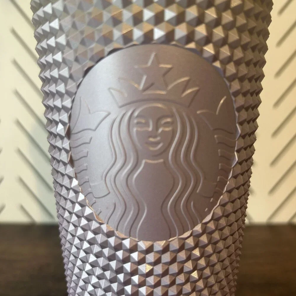 Starbucks Tumbler 2024 Metallic Green Green Purple Ombre Venti Studded 24oz Cup